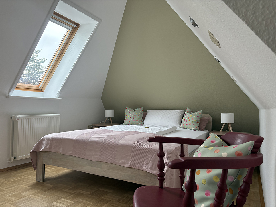 Ferienwohnung Schöne Aussicht Schlafzimmer