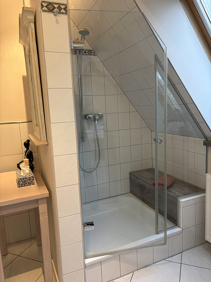 Ferienwohnung Schöne Aussicht Badezimmer